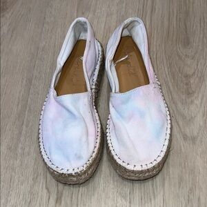 Splendid Size 7.4 Women's Tie-Dye Espadrille Shoes